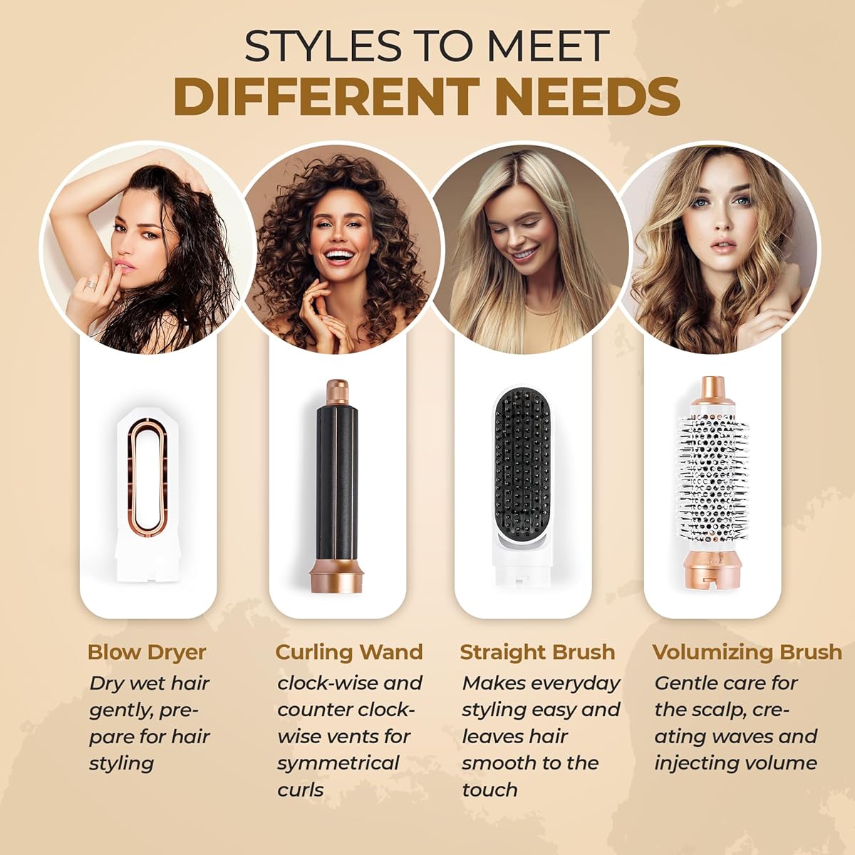 Styles & Curls® 5 in 1 Hair Dryer Brush Set